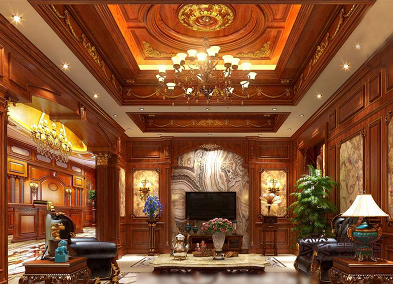 懷舊復古木色——活色生香（客廳）