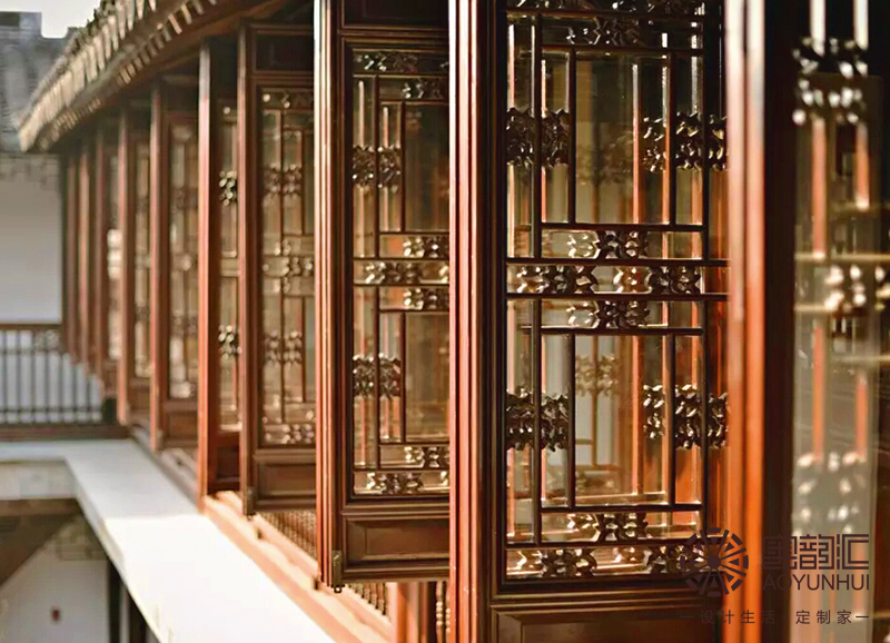 懷舊復古木色——眺望風景（門窗定制）