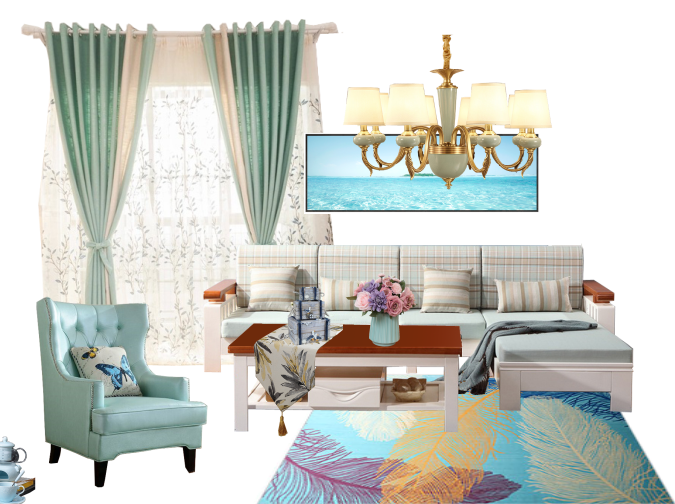 寧靜色——客廳