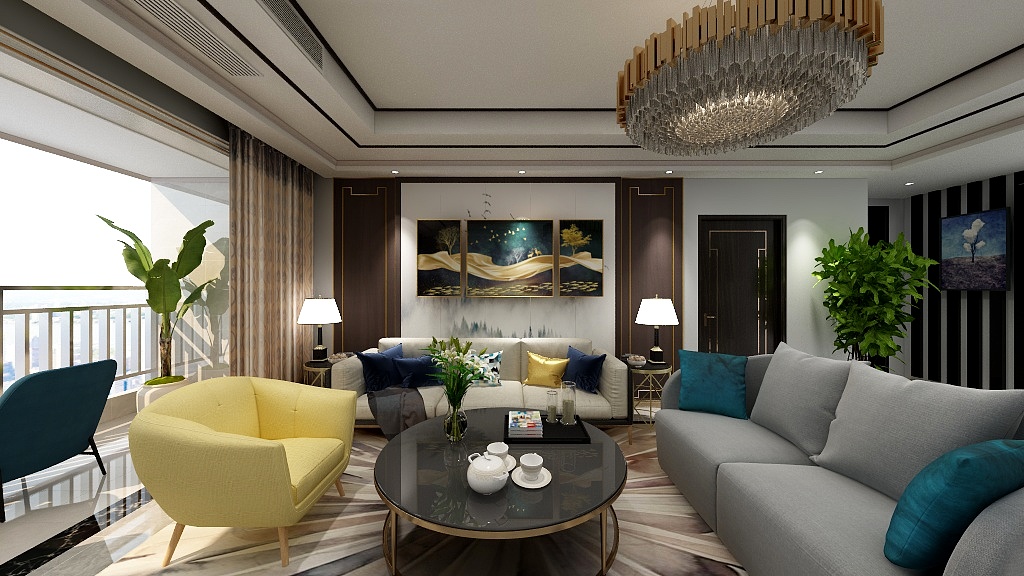 AiHOME設(shè)計(jì)工場(chǎng)-149㎡-輕奢-精致生活-精致家